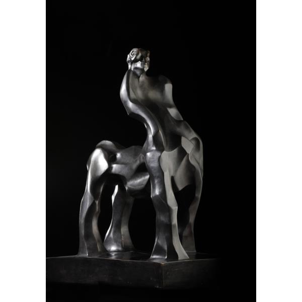 Chiron il centauro - metal sculpture Bronze 2001