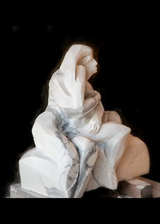 Abbraccio - scultura marmo