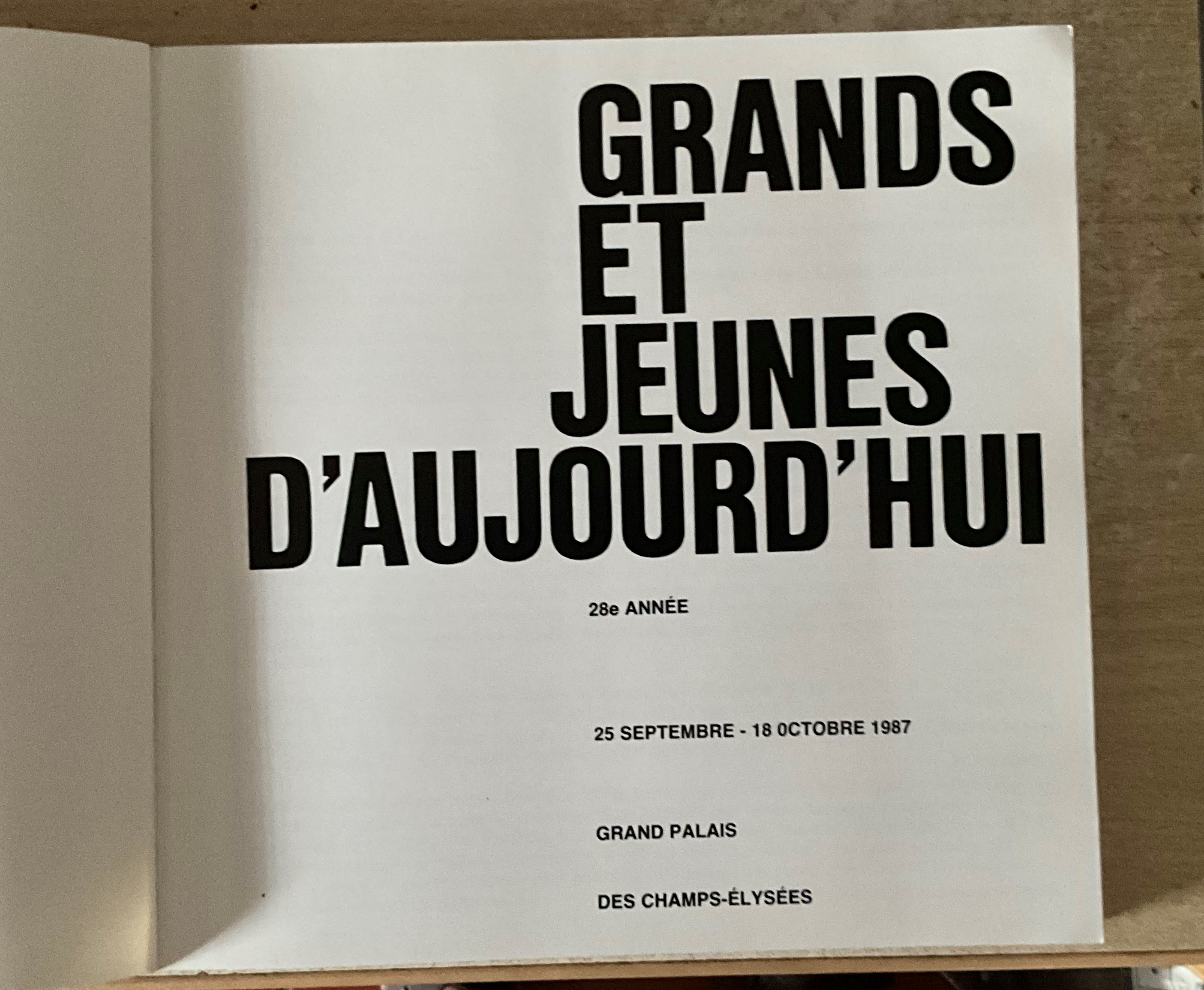  Grands et jeunes d'aujourd'hui  1987  — catalogo ufficiale